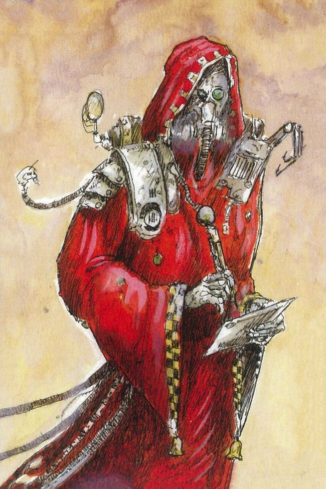 John's work Are there colors other than red and yellow!? - Warhammer 40k, Old warhammer, Adeptus Mechanicus, , Wh Art, Longpost, John Blanche