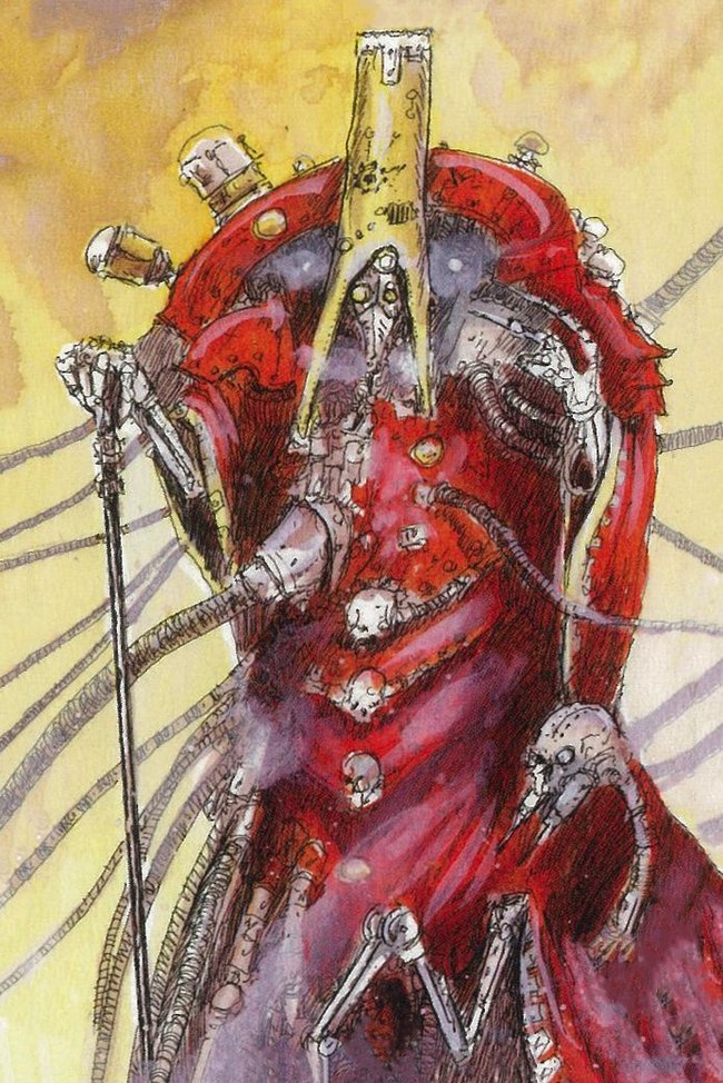 John's work Are there colors other than red and yellow!? - Warhammer 40k, Old warhammer, Adeptus Mechanicus, , Wh Art, Longpost, John Blanche