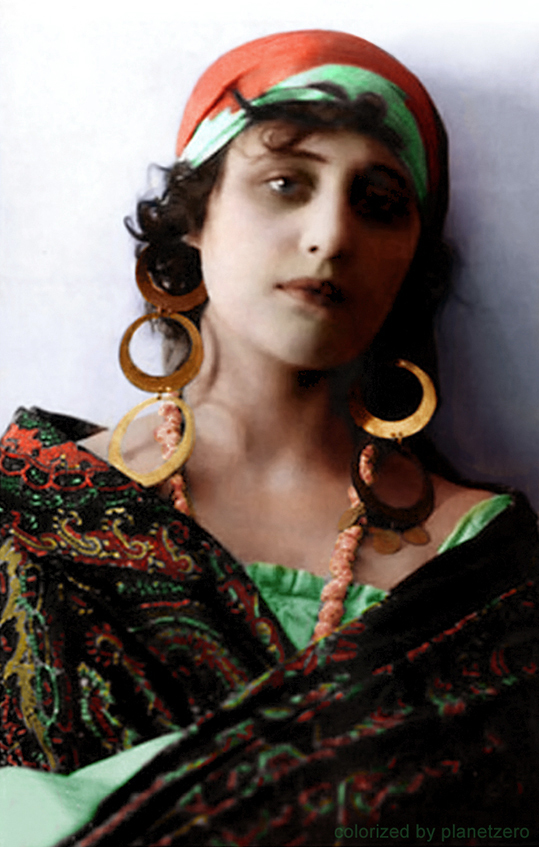 Vera Cold. - Faith Cold, Actors and actresses, Silent movie, The photo, Colorization, Colorized by planetzero, 