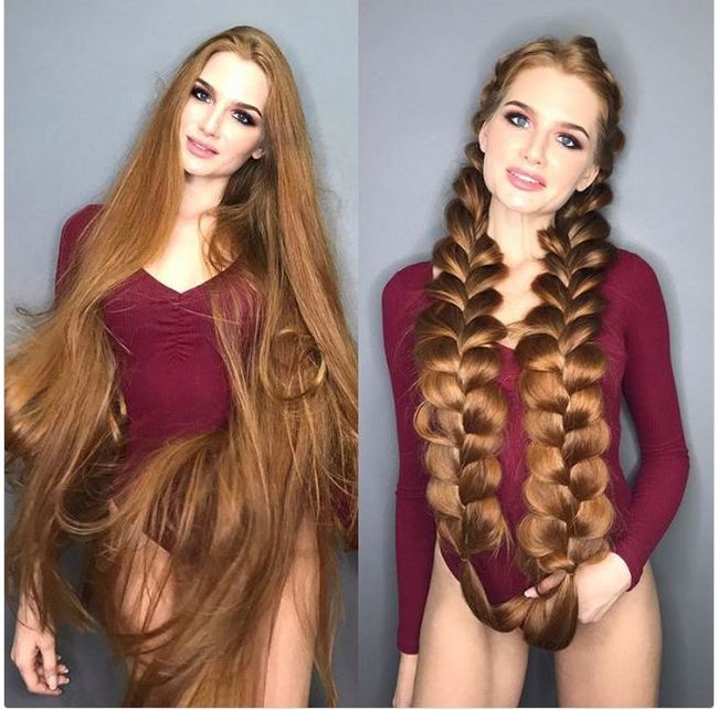 Russian Rapunzel Anastasia Sidorova - Redheads, Girls, Rapunzel, Interesting, The photo, Long hair, Redhead girl, Booty, Longpost