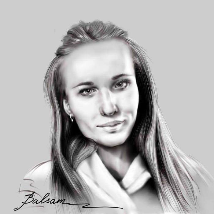 Digital portrait - Art, My, Digital drawing, Portrait, Girls