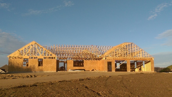 American frame house. We continue to monitor the progress of construction - My, America, USA, Frame house, Building, American carcass, Sputnikoff, Michigan, Video, Longpost
