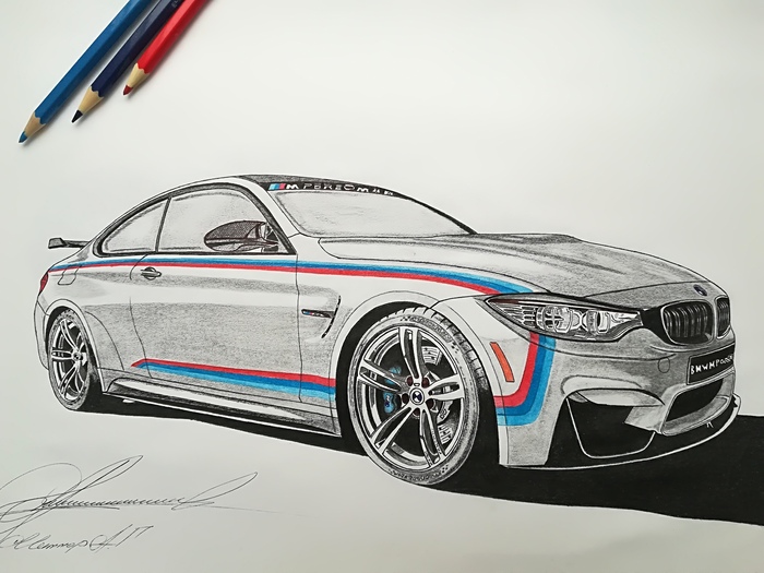 BMW M4 GTS - Моё, Арт, Авто