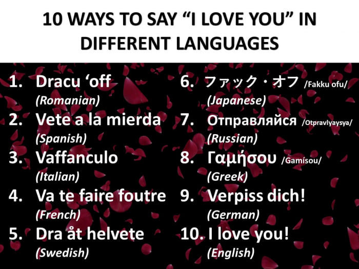 How to say I love you in 10 languages - 9GAG, Humor