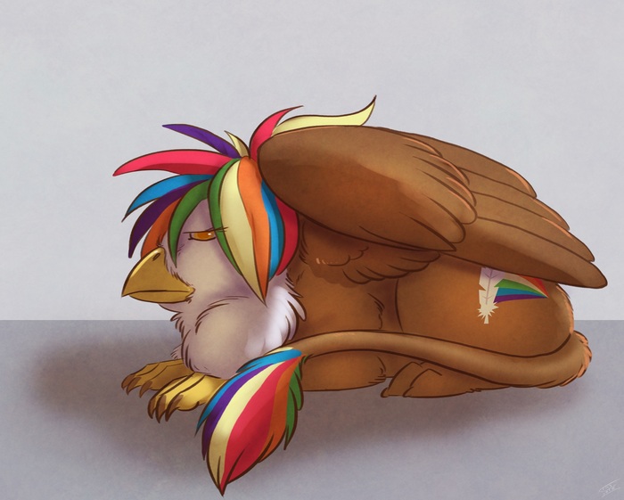 Хм, мне это один мем напомнило) - My Little Pony, Original Character, Magical Lesbian spawn, Rainbow Feather, Lady-Darkstreak