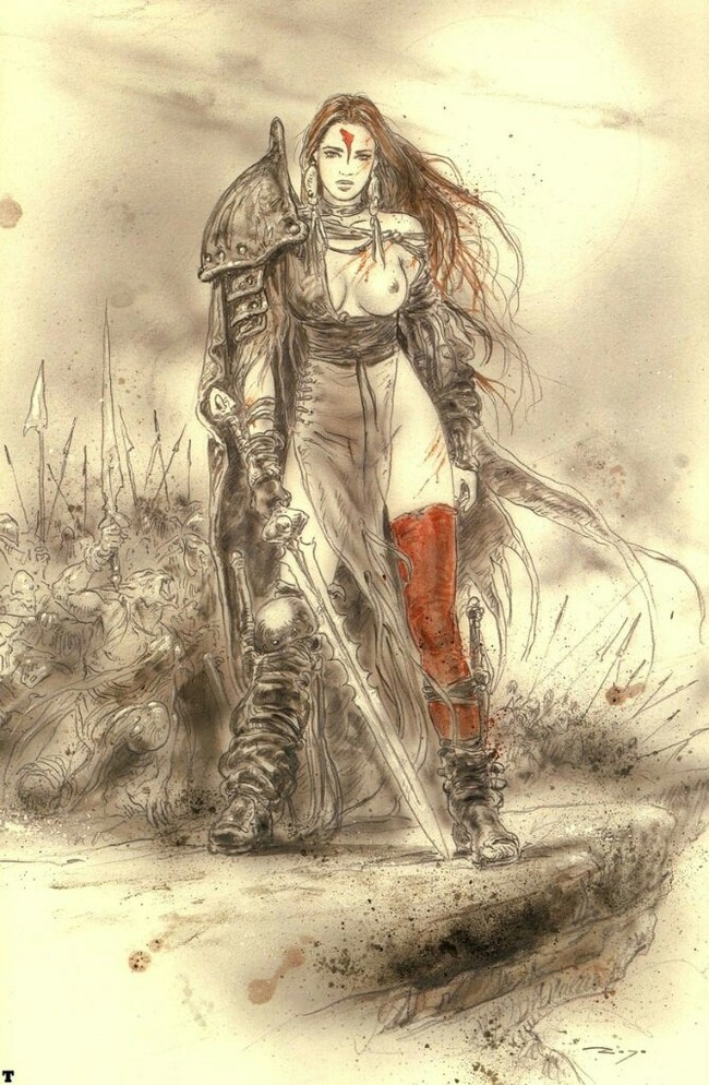 Luis Royo - NSFW, Luis royo, Fantasy, Illustrations, Oil painting, Girls, Longpost