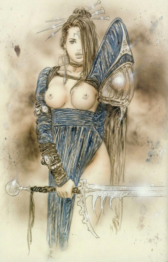 Luis Royo - NSFW, Luis royo, Fantasy, Illustrations, Oil painting, Girls, Longpost