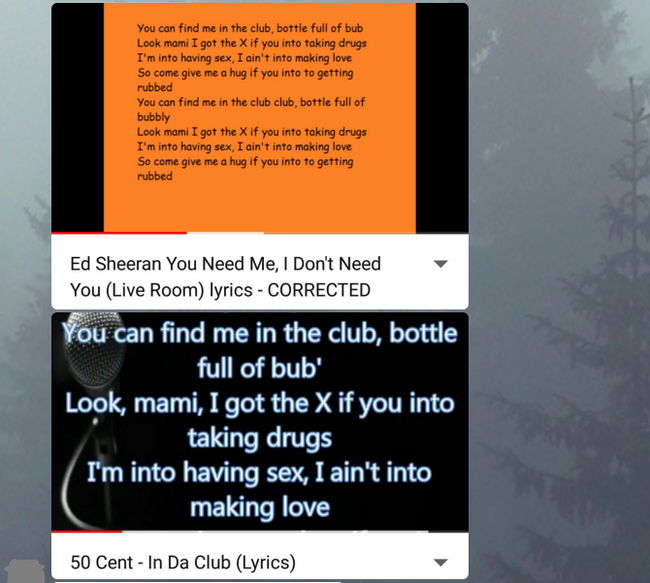     Ed Sheeran  50 cent?  , 50 Cent, 