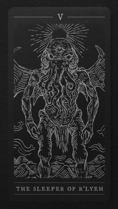 Tarot cards in the style of Howard Lovecraft's mythology - Tarot cards, Howard Phillips Lovecraft, Art, Long-post, Longpost