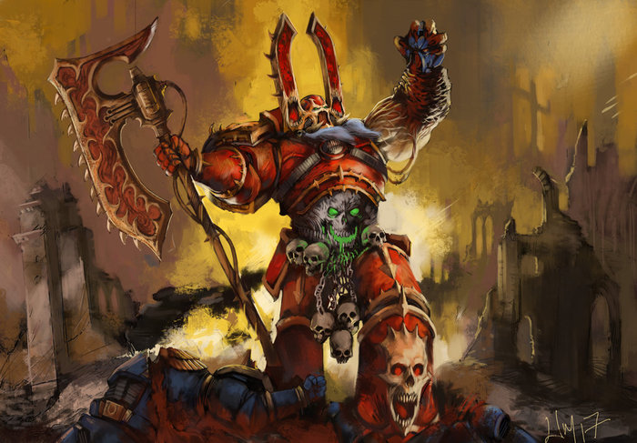 Kharn The Betrayer Warhammer 40k, Wh Art, , , Kharn