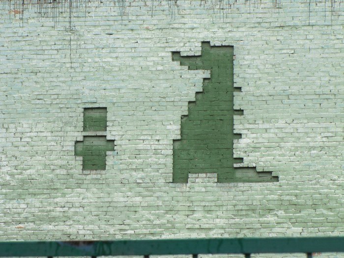 Ch and KG. - Omsk, Cheburashka, Crocodile Gena, Wall, Mosaic, Soviet architecture