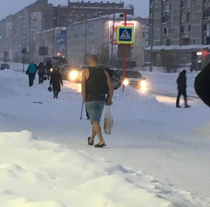 Went to the store for a beer. - Norilsk, Typical Norilsk, freezing, Idiocy, Not mine, Instagram