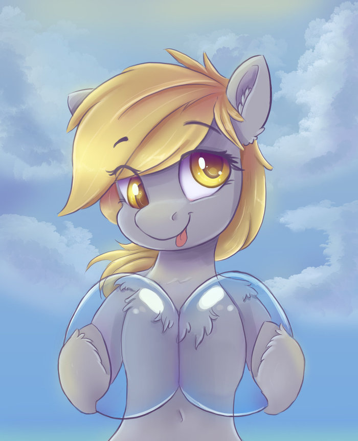 "BUBBLES!!" by Ardail My Little Pony, Derpy Hooves, Ardail