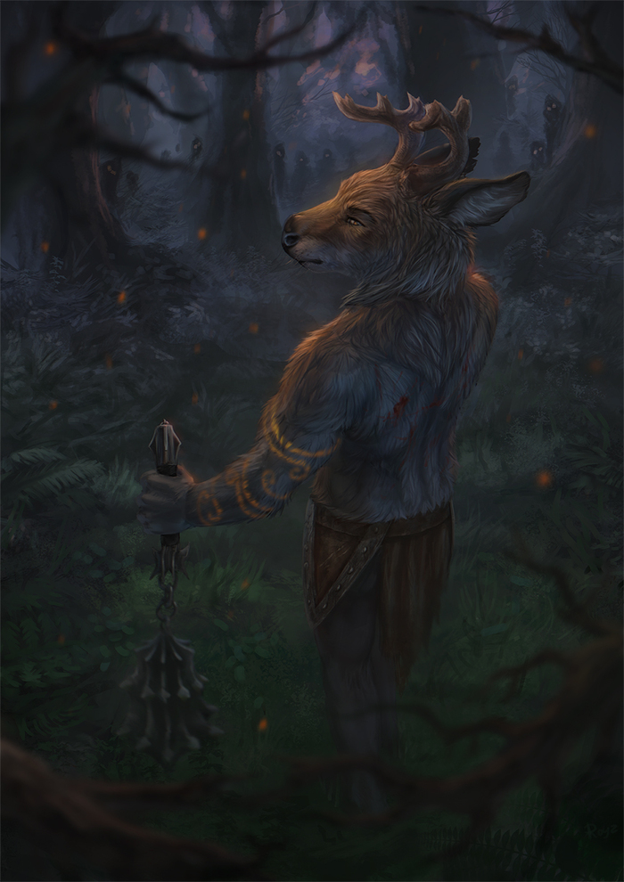 Quiet in the forest ... - Anthro, Furry, Latex-Artist, Art