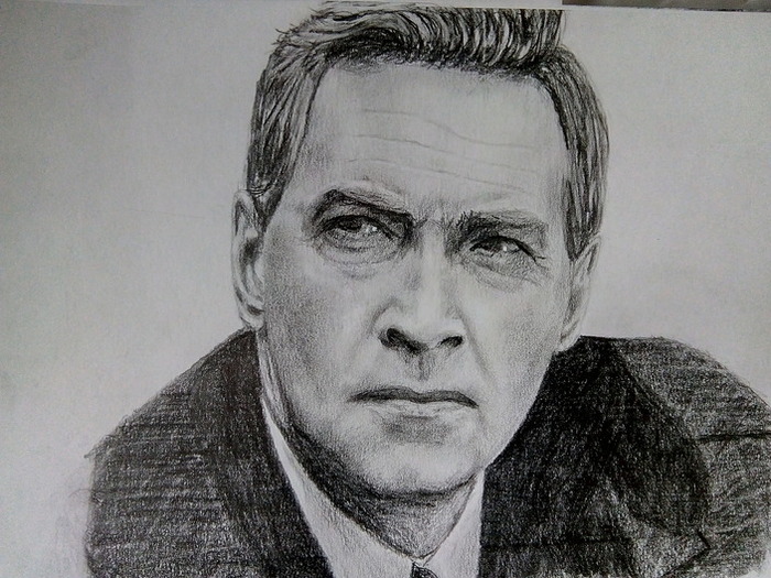 Pencil drawing - My, Pencil drawing, Soviet actors, Longpost