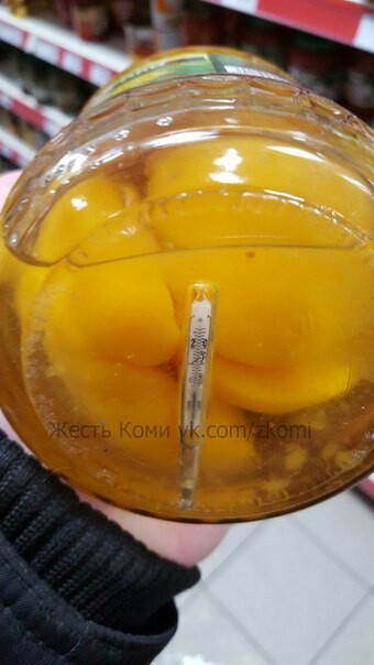 New Year's Promotion! Take a jar of peaches and get a thermometer as a gift!!! - Peach, , The photo, Peaches