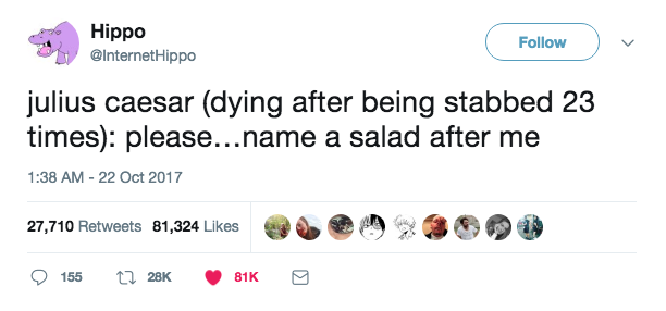 Hey salad! - Guy Julius Caesar, Salad, Napoleon, Wish