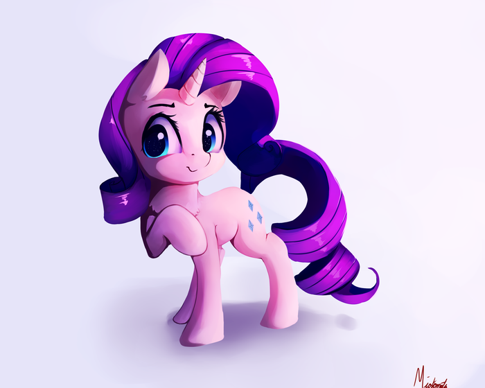 Marshmallow My Little Pony, Ponyart, Rarity, Miokomata