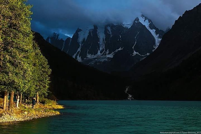 Darkness is advancing on Shavlinskoye Lake. - Altai, Mountain Altai, The photo, Instagram, Altai Republic