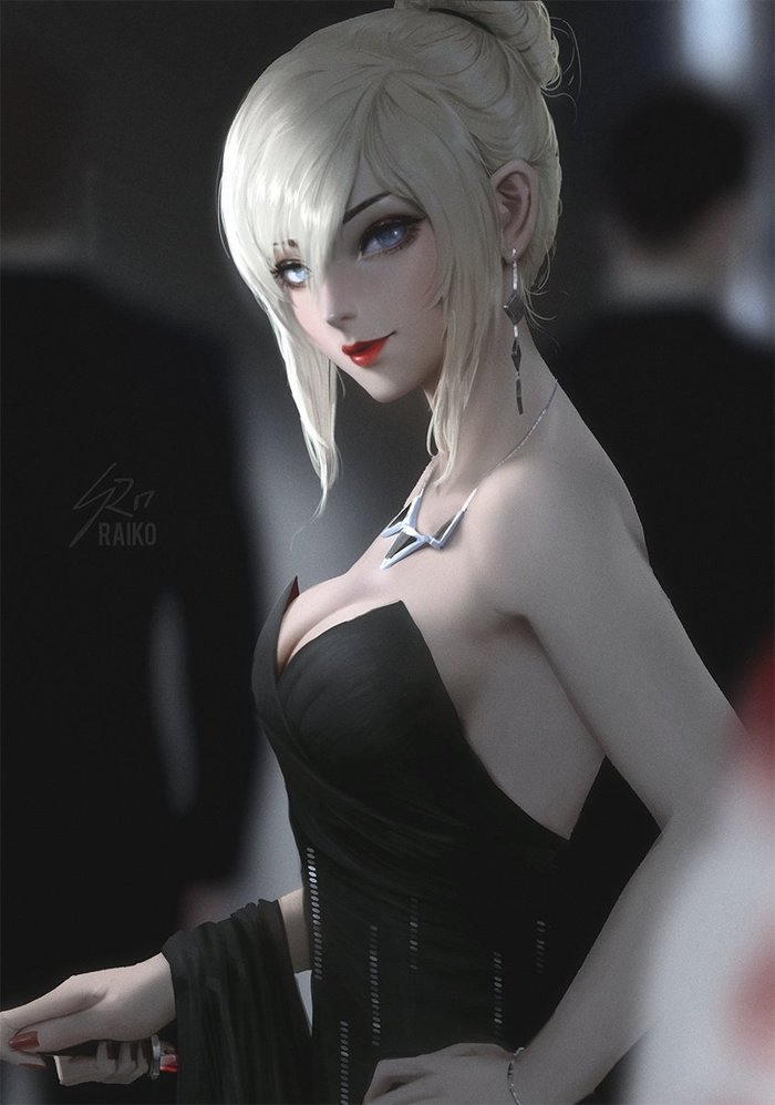 She'll take your heart but you won't feel it. - Арт, Рисунок, Девушки, Raikoart