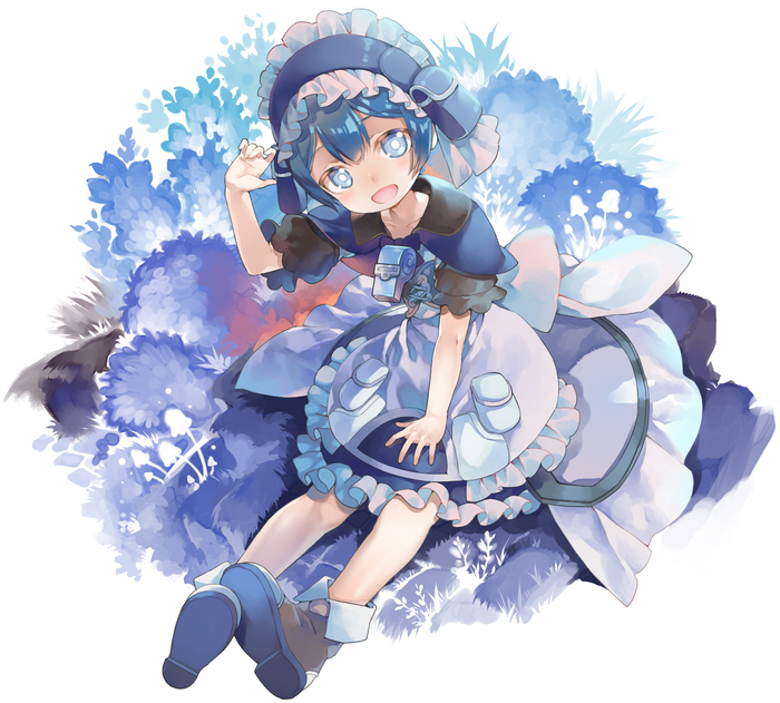 Blue whistle Maruruk - Anime Art, Made in Abyss, Maruruk, Loli