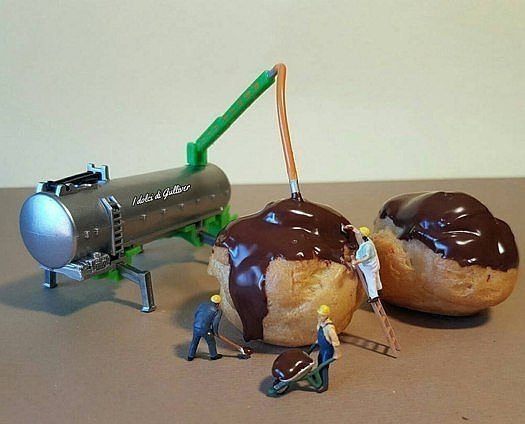 This Pastry Chef Turns His Desserts Into Coolest Miniatures - Dessert, Miniature, Longpost