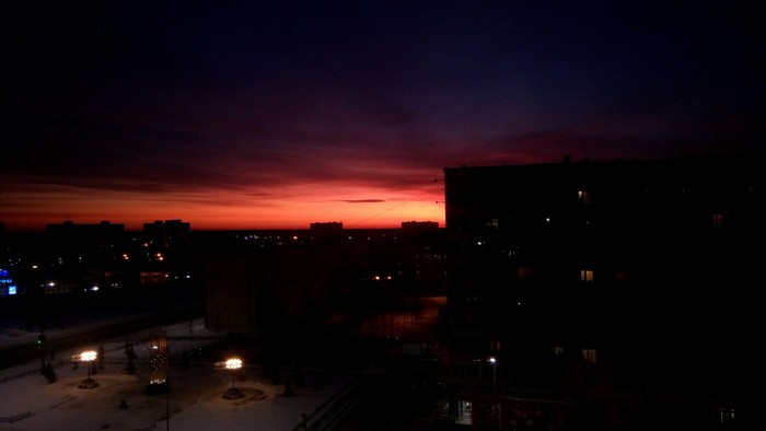 Вечерело в северном городке 15:30