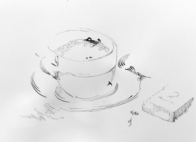 Coffee is a language in itself - My, Mascara, Graphics Art, Drawing, Art, Still life, Graphics