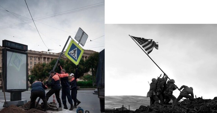 Through time - Similarity, Flag, Interesting, The photo, Differences