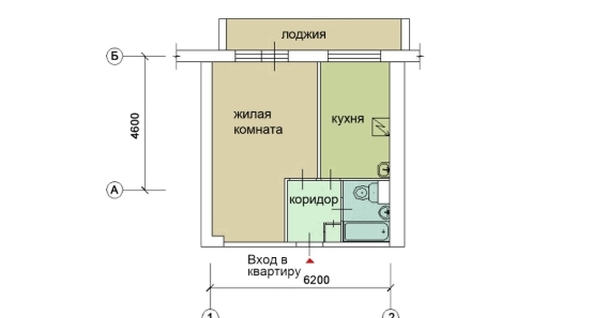 Дизайн проект однокомнатной квартиры и 209а