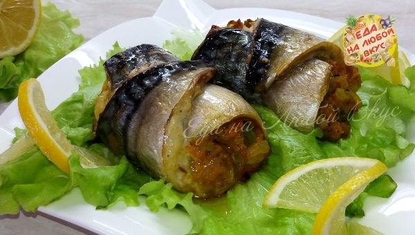 Festive mackerel rolls - My, Mackerel, A fish, Yummy, Food, New Year, Rolls, Video recipe, Yummy, Video, Longpost