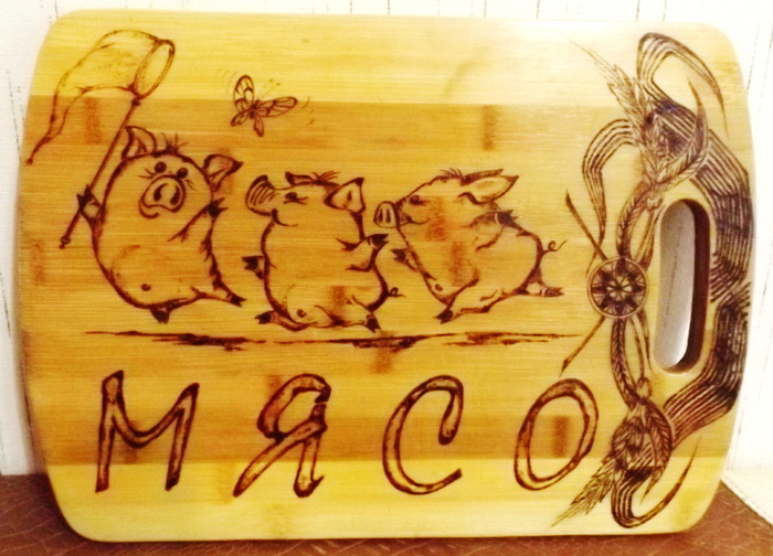 Old cutting boards. - My, Cutting board, Burning out, Pyrography, Woodworking, Beech, Bamboo, Wood varnishing, Longpost