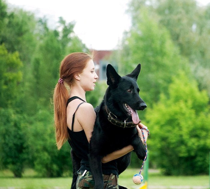 Shepherds also want to handle - My, Lady with a dog, East European Shepherd, Dog, 