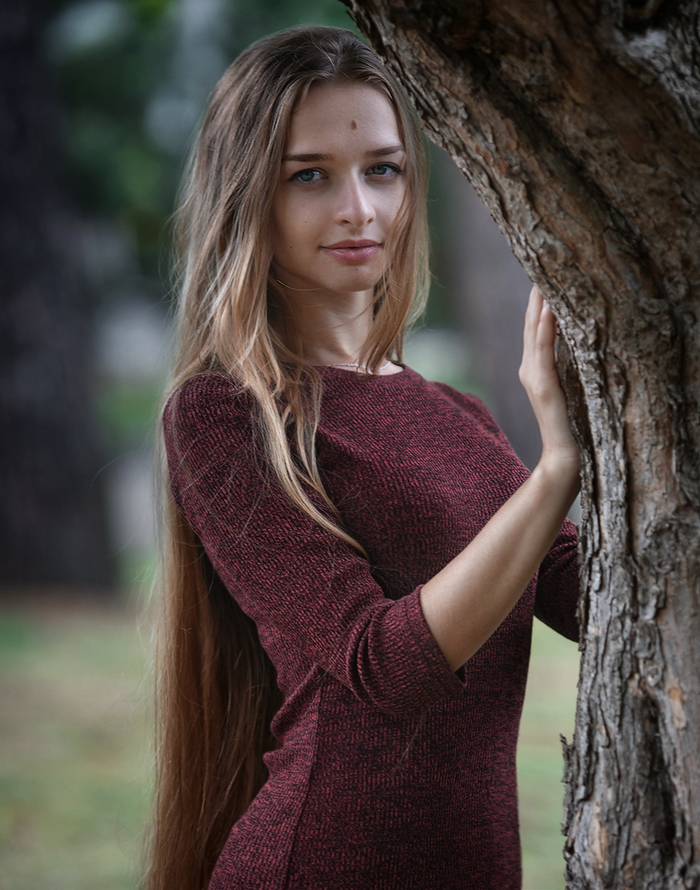 Cute girl - Girls, Hair, Tree