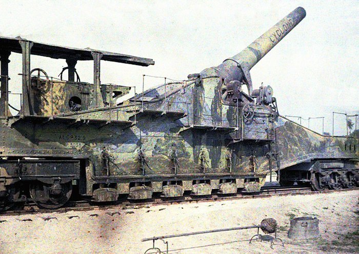 320 mm Cyclone long-range gun - Weapon, Story, Historical photo, World War I, Artillery