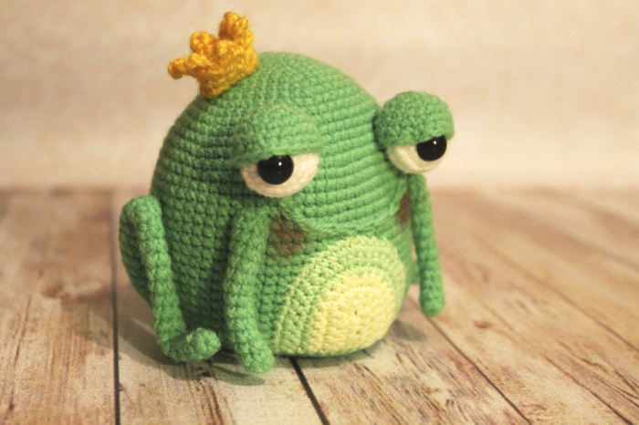 Princess Frog)) - Crochet, My, Longpost, Needlework without process