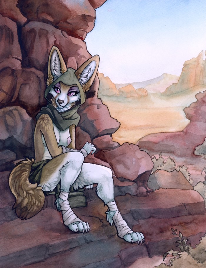 Relaxation - NSFW, Furry, Art, Ruaidri, Furotica, Traditional art, Landscape