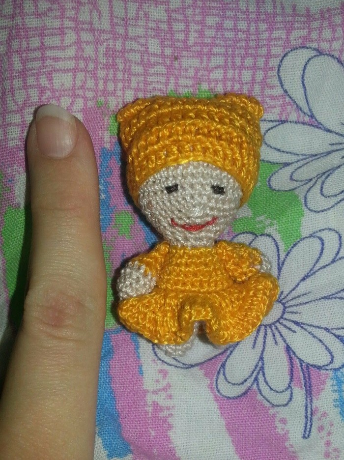 mini dolls - My, Doll, Amigurumi, Needlework without process, Longpost