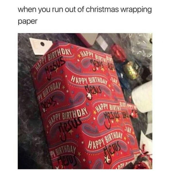 When the Christmas wrapping paper ran out - 9GAG, Christmas