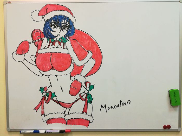 Meanwhile at work - NSFW, My, My, Drawing, Creation, Work, Marker, Holidays, Pre-holiday mood