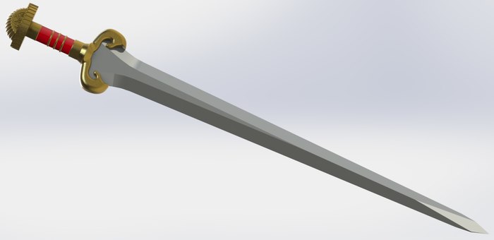 How to make a fake sword from the lord of the rings in 2 days of pure work? - My, Lord of the Rings, Sword, Hyde, 3D печать, Woodworking, Role-playing games, Longpost