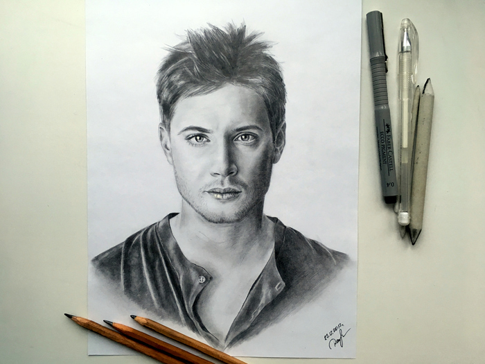 Portrait No. 5 - My, Supernatural, Winchesters, Dean Winchester, Jensen Ackles, Portrait