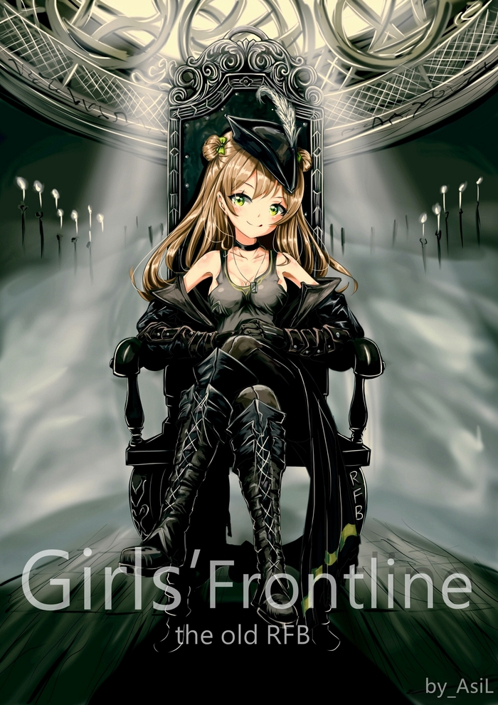 Girls frontline x Bloodborne , Anime Art, Bloodborne, Lady Maria, Girls Frontline, Rfb