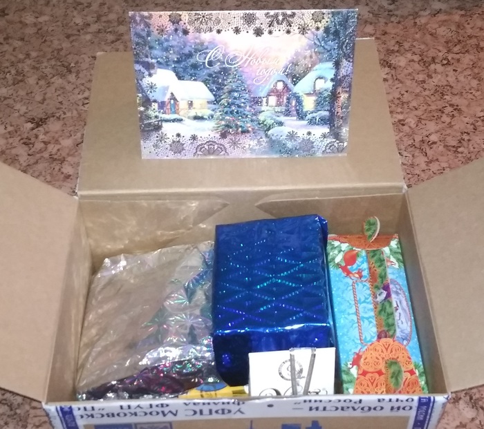 Gift from the Snow Maiden. - Longpost, Moscow, Novosibirsk, Secret Santa, cat, Gift exchange, My