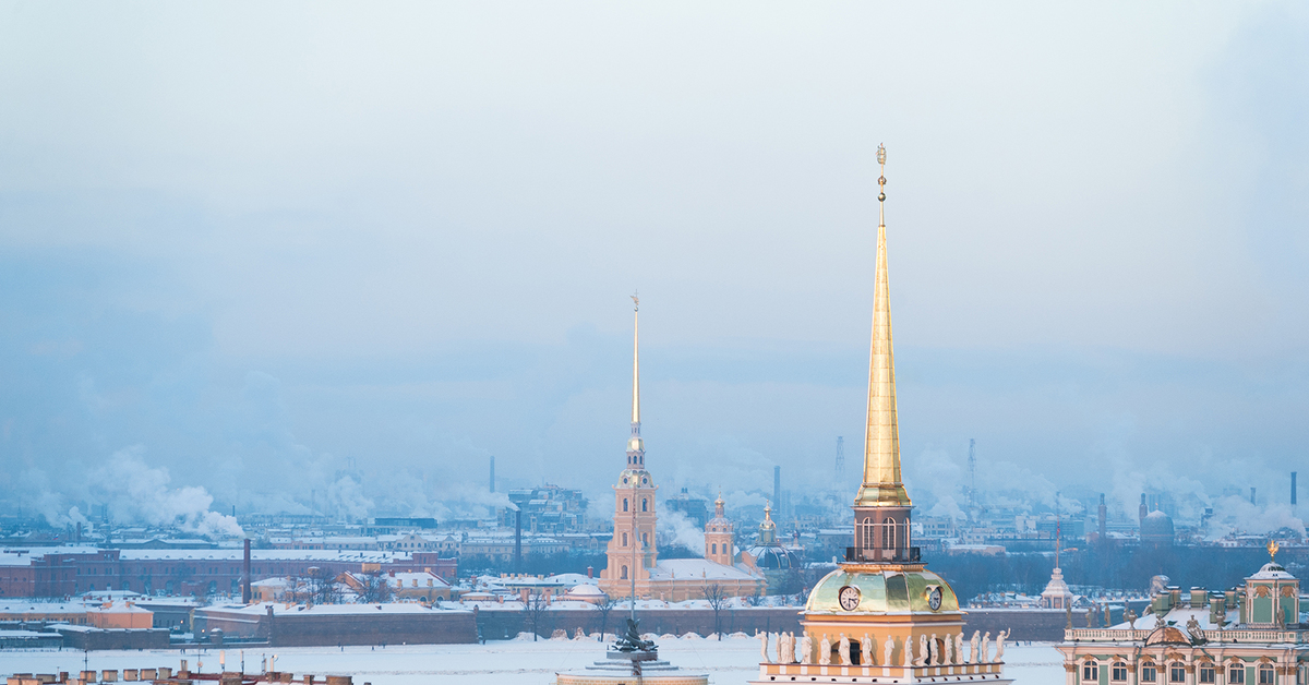 Петропавловская крепость Санкт Петербург зима