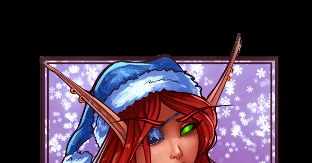 All a Happy New Year! - NSFW, My, World of warcraft: legion, Blood elves, Winter cover