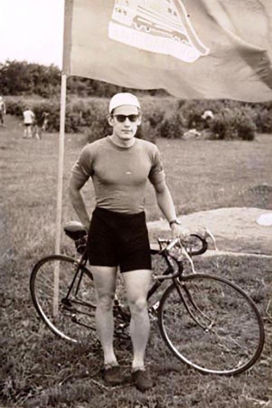 In the photo, master of sports in cycling Alan Chumak - Allan Chumak, Retro, The photo