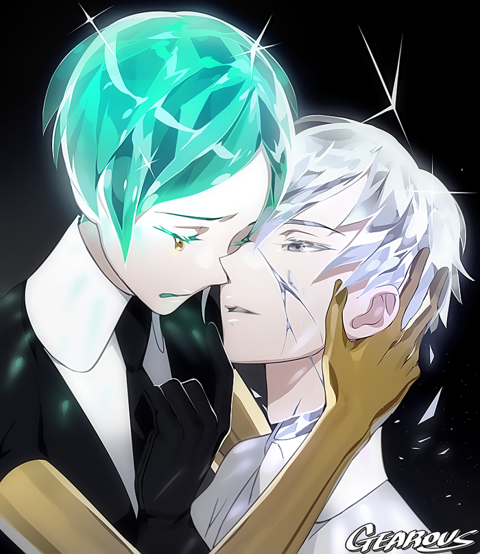 Phosphophyllite and Antarcticite Houseki no kuni, Anime Art, Gearous, Phosphophyllite, Antarcticite, 