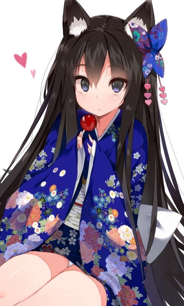 Several anime neko arts - Anime art, Nekopara, Neko, Anime, Longpost