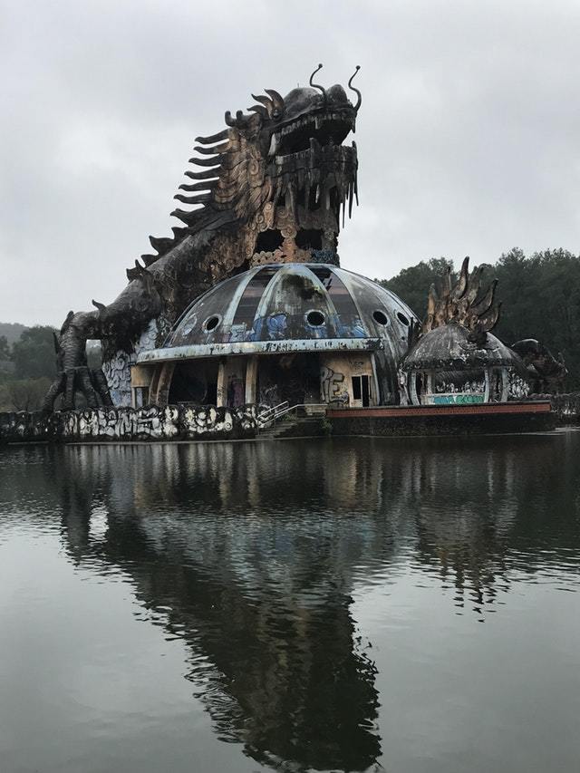 Abandoned water park in Hue city, Vietnam - Abandoned, Vietnam